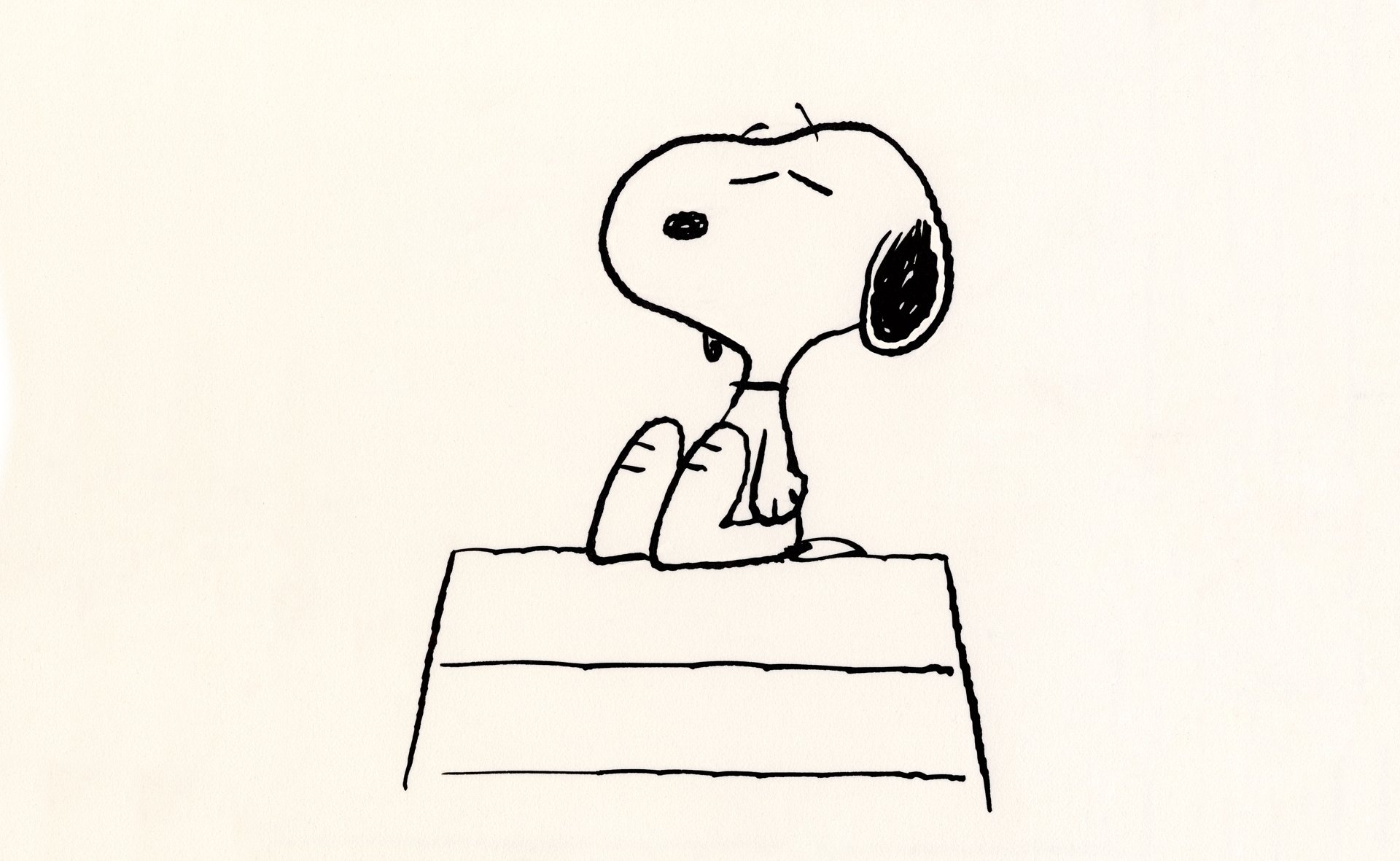 Snoopy thinking
